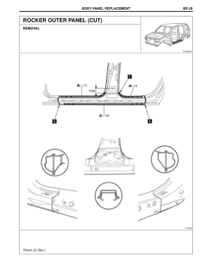 2003-2008 TOYOTA 4Runner Repair Manual, Body Opening Areas (Rear View)
